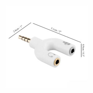 ADAPTADOR JACK 3.5MM A DOBLE “Y”