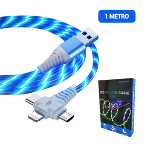 CABLE DE LUCES DE 1 METRO 3 EN 1